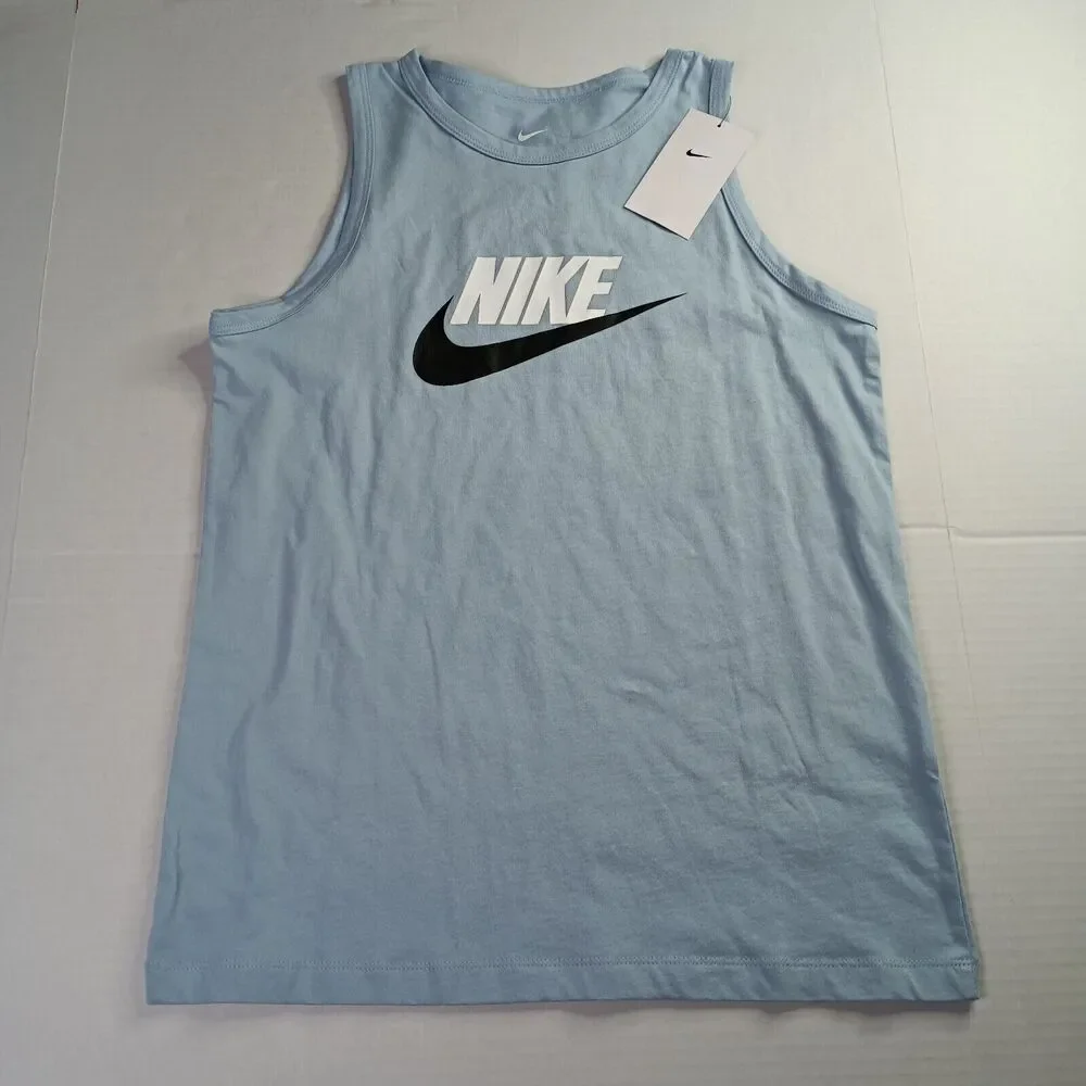 Nike Light Blue‎ Sleeveless Tank Top Kids XL Extra Large NWT